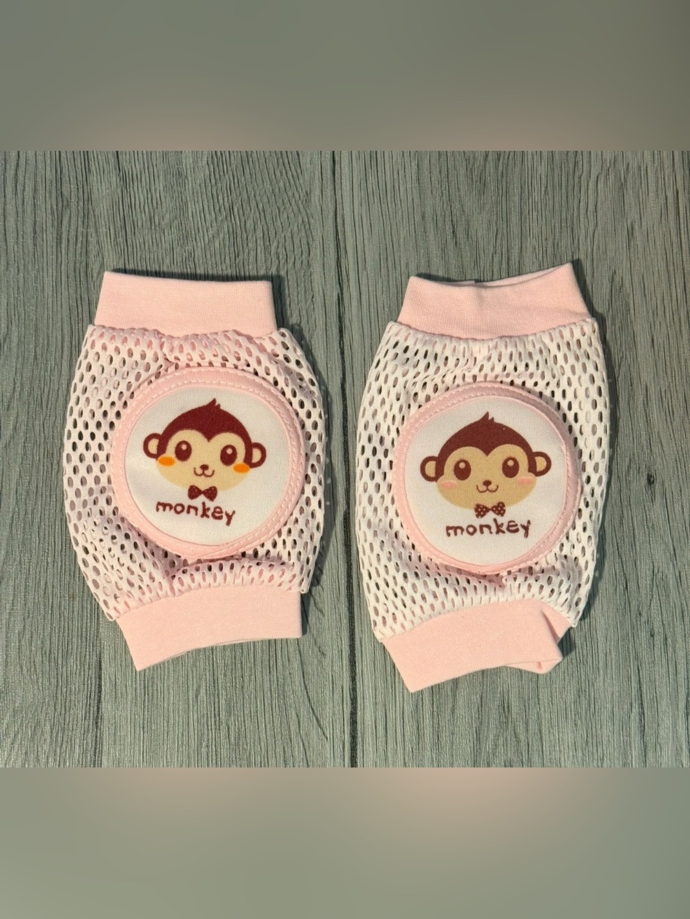 Baby Crawling Knee Pads Cute Monkey